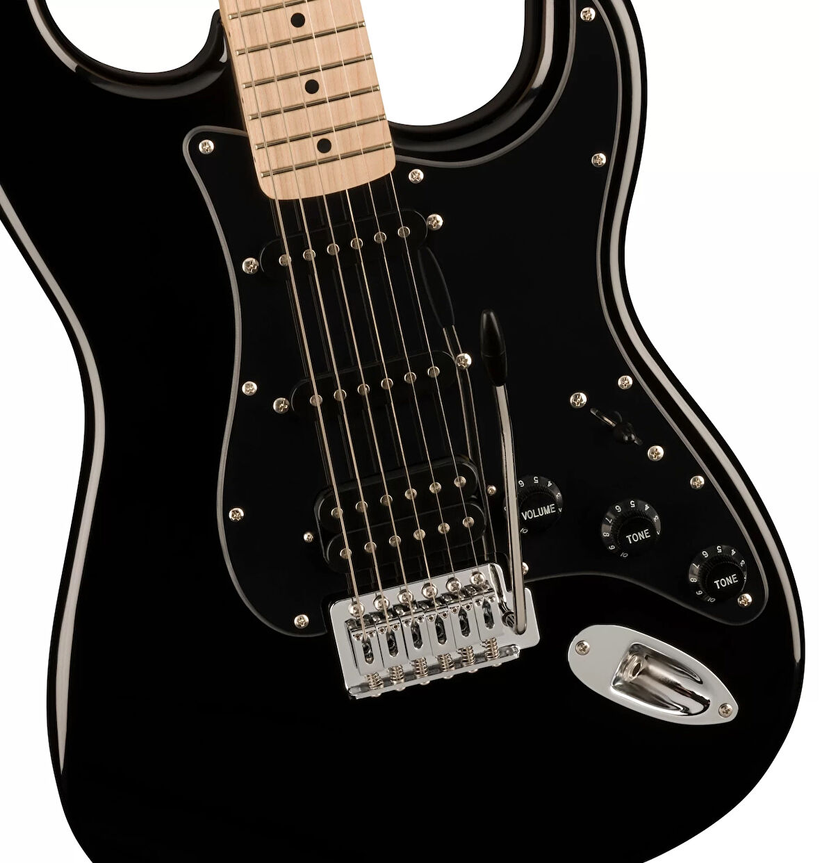 Squier Sonic Stratocaster Hss Akçaağaç Klavye Bpg Black Elektro Gitar