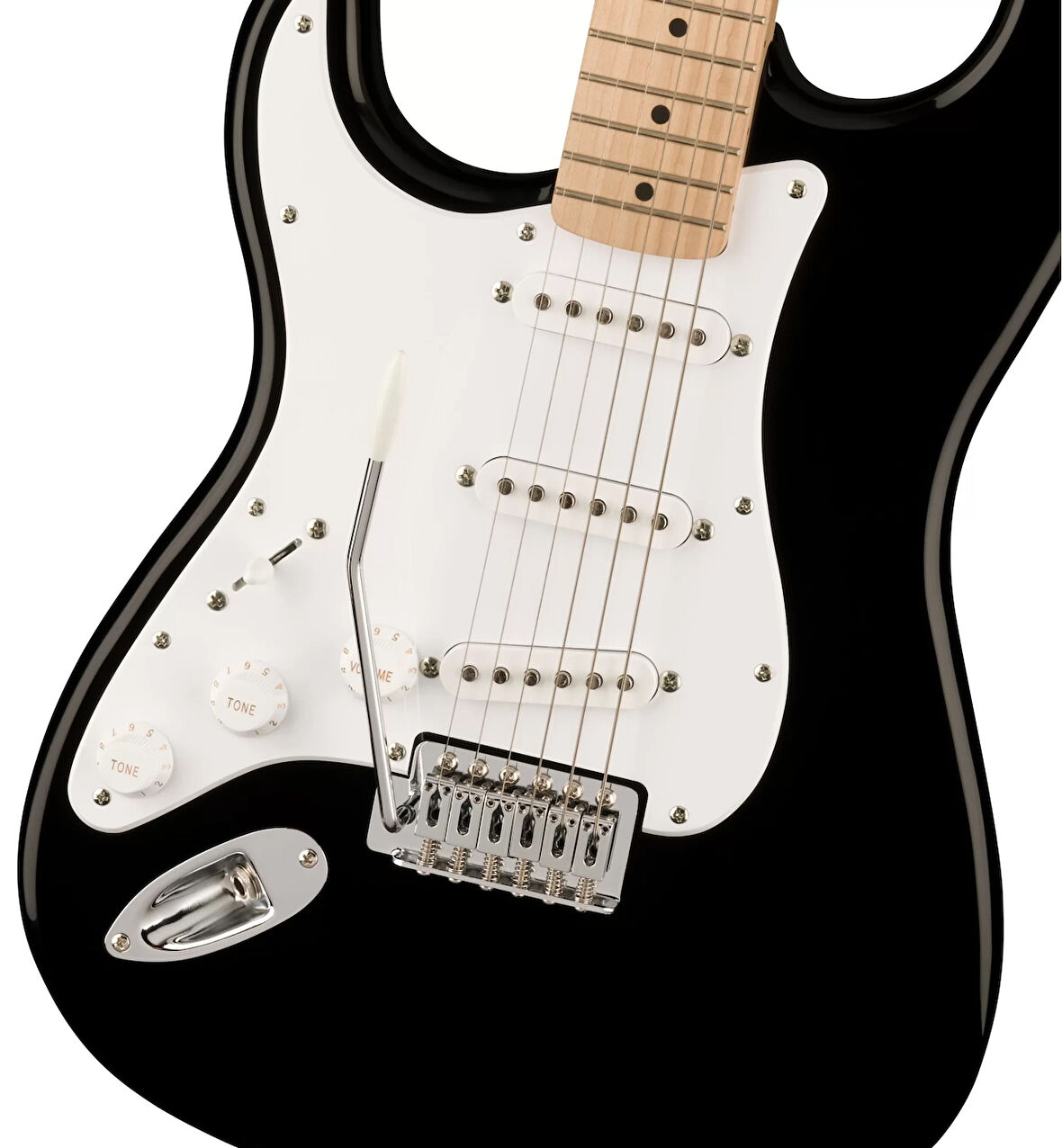 Squier Sonic Stratocaster Lh Akçaağaç Klavye Wpg Black Solak Elektro Gitar