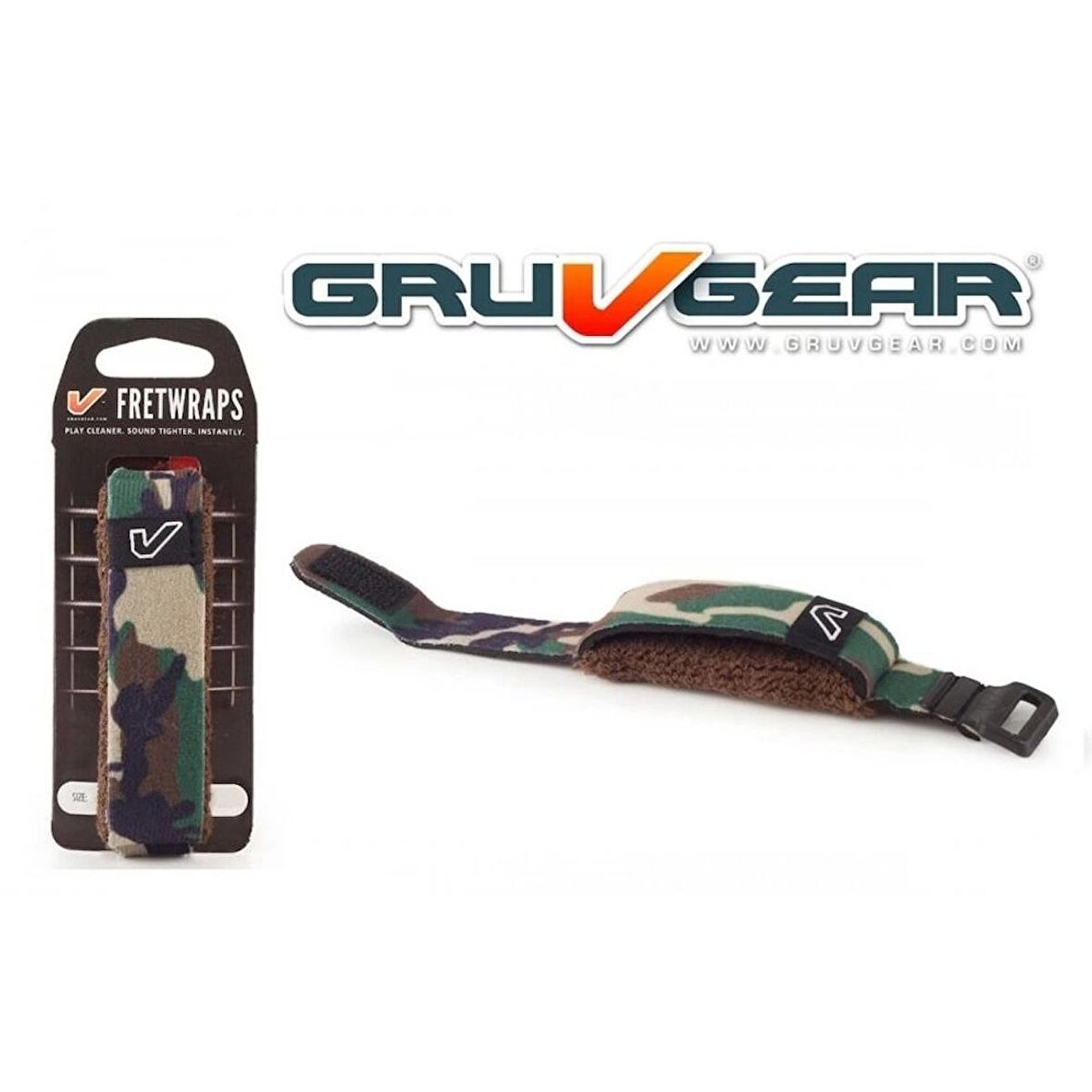 Gruv Gear Fretwrap - Camo Yeşil - Medium