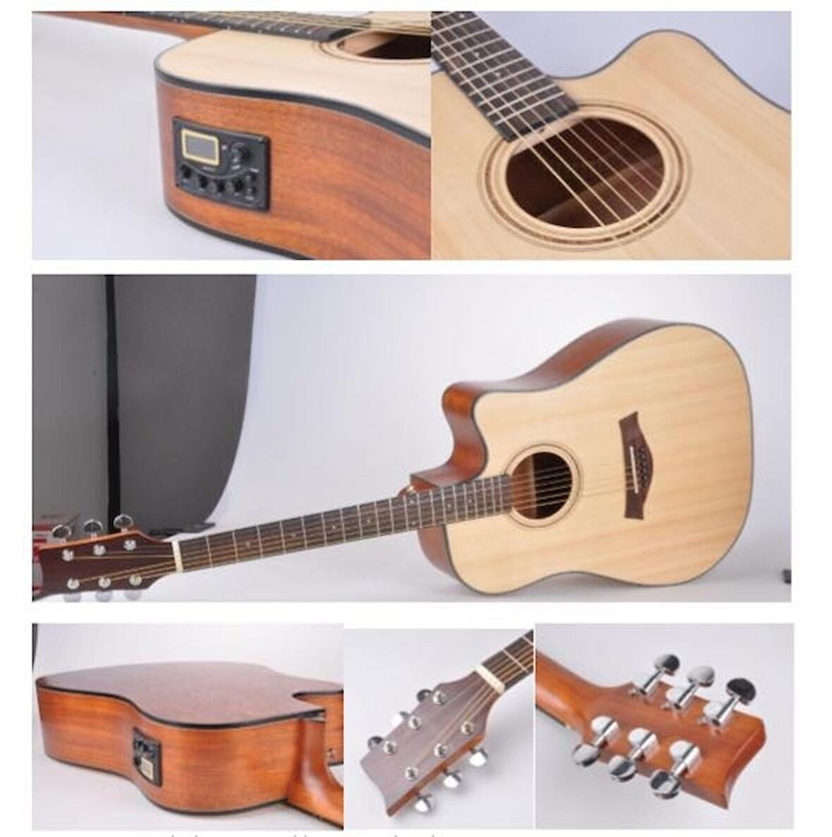 Eva Cutaway Elektro Akustik Gitar Af485ce