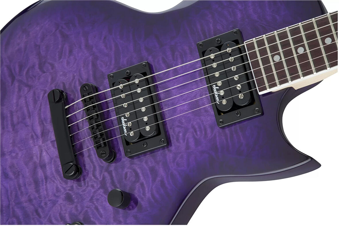 Jackson Js Monarkh Sc Js22Q Amaranth Klavye Transparent Purple Burst Elektro Gitar