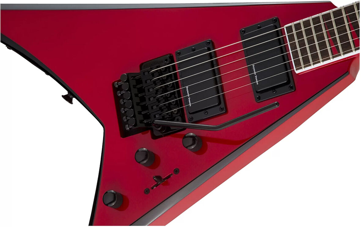 Jackson X Rhoads Rrx24 Laurel Klavye Red With Black Bevels Elektro Gitar