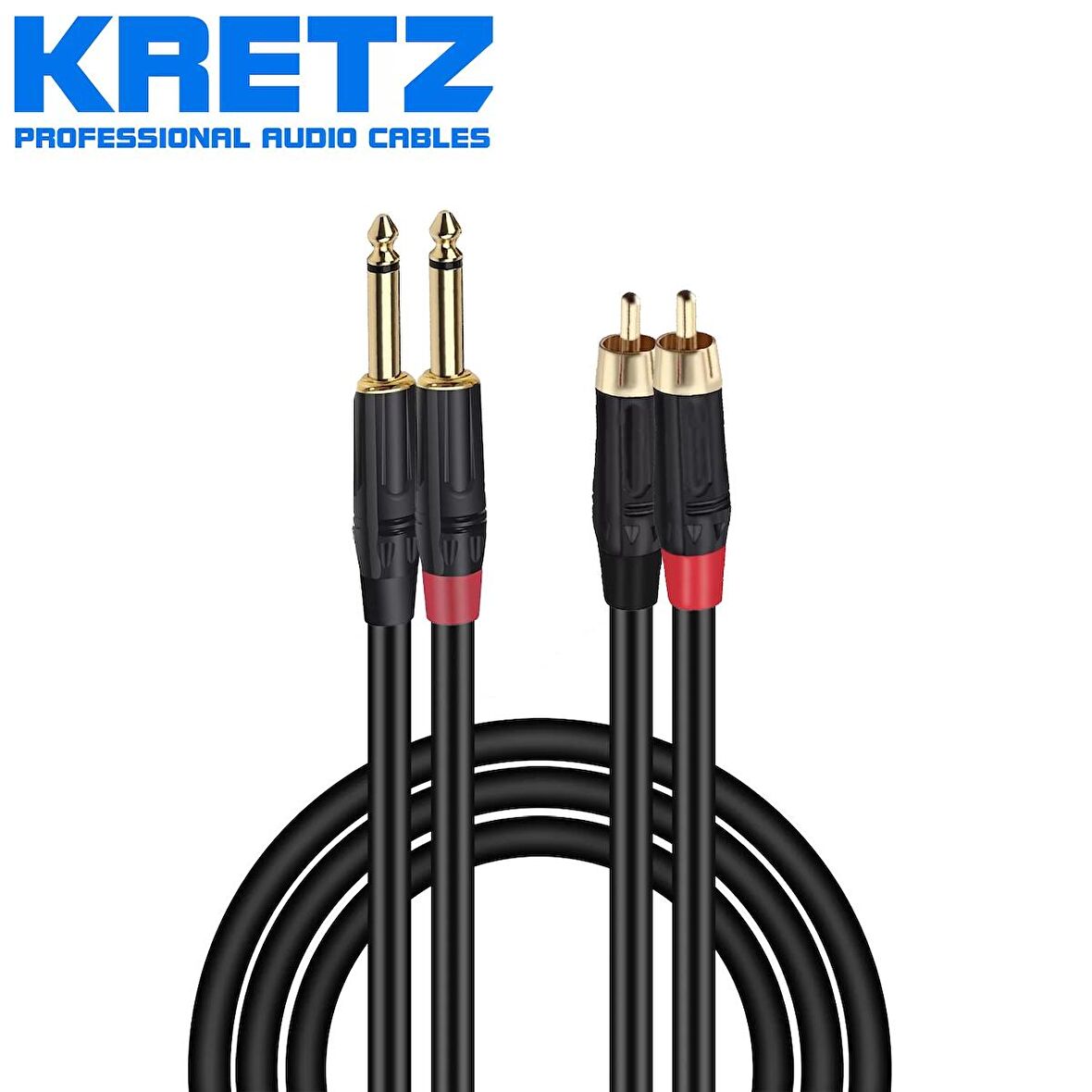 Kretz Dj Cables 2ts-2rca 3 Metre