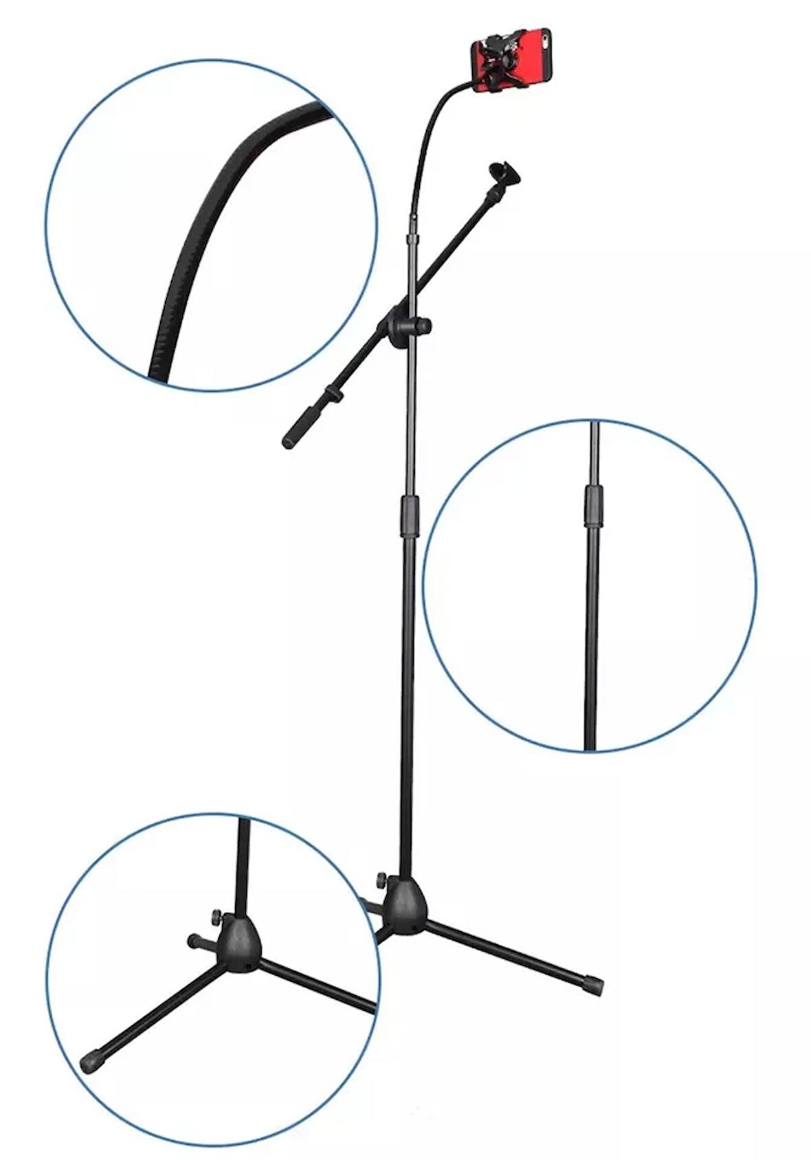 Tower Sm-5t Mikrofon Stand +telefon Stand