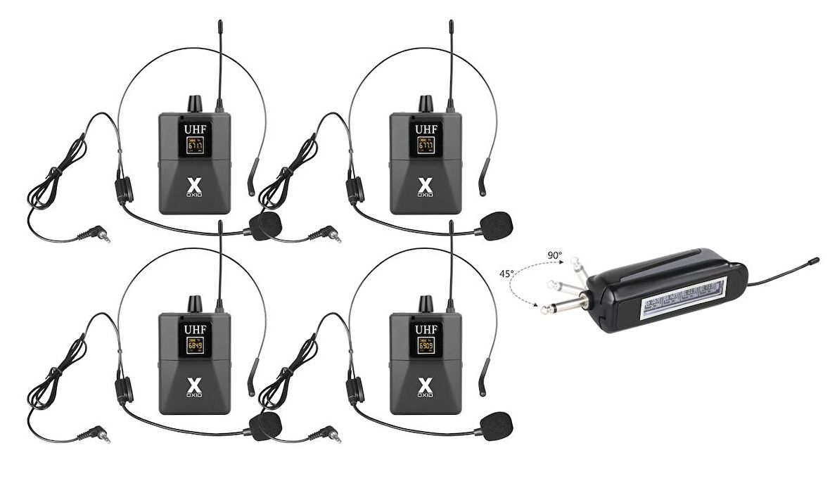 Oxıd Oxd-634y 4lü Yaka Headset Mikrofon