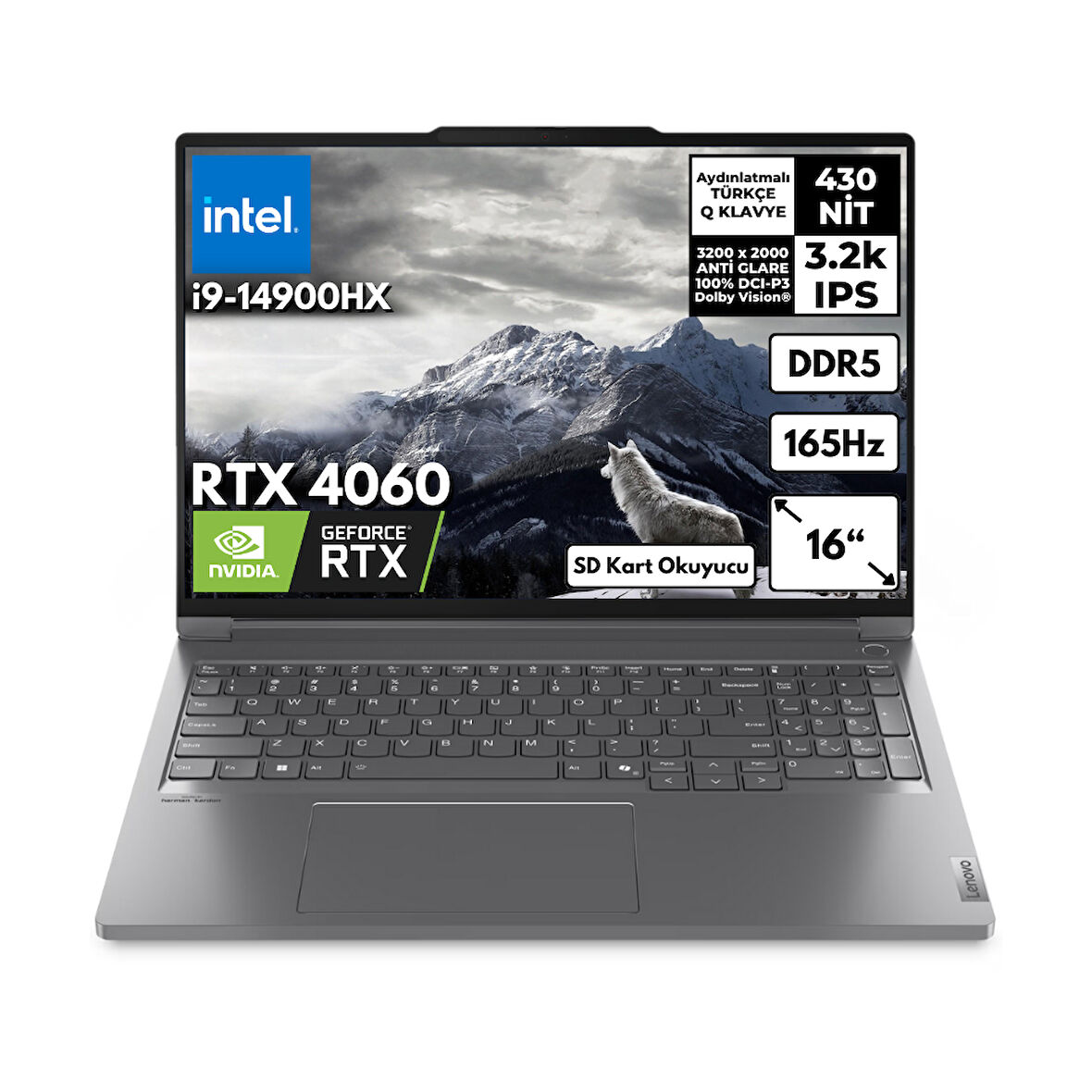 Lenovo Thinkbook 16P G5 İ9-14900HX 48GB 2 TBSSD RTX4060 (8 GB) 16" 3.2K Windows 11 Pro Dizüstü Bilgisayar 21N50024TRHMF18