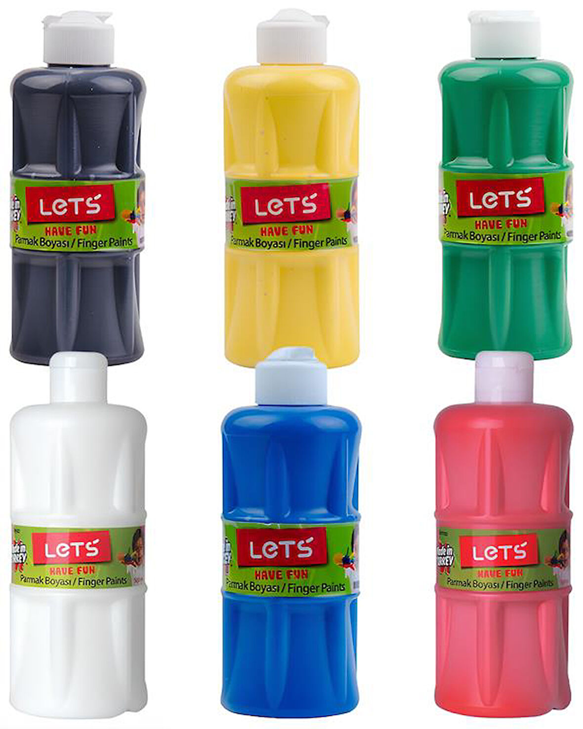 Lets Parmak Boyası 500ml 6lı Set 2