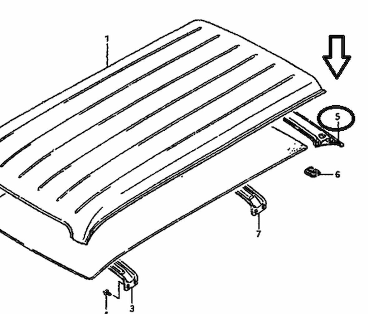 Suzuki Carry 90-97 Güneşlik İç Sacı