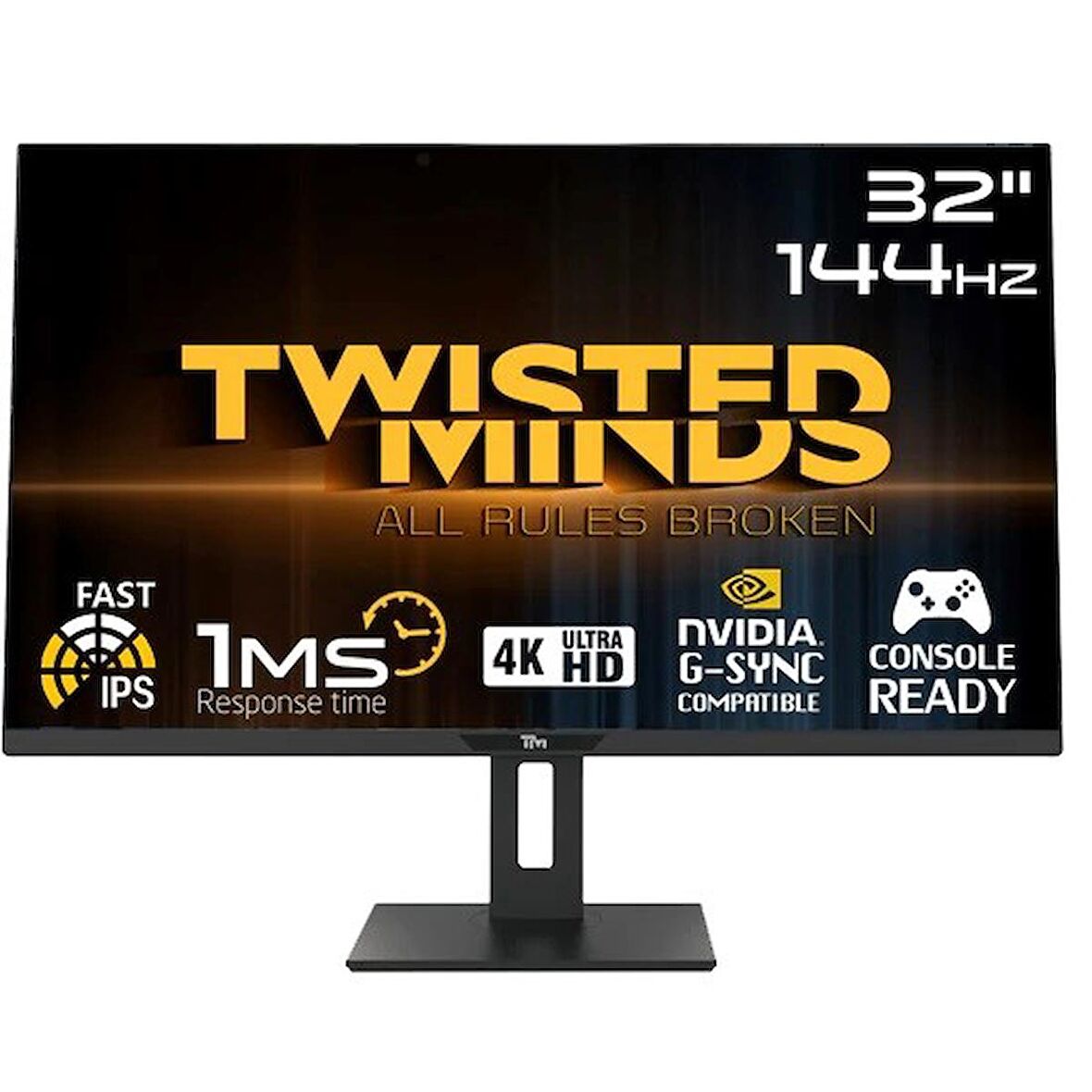 TWISTED MINDS 32 TM32DUI UHD 4K 144Hz 1MS HDMI DP GSYNC PS/XBOX RGB IPS GAMİNG MONİTÖR