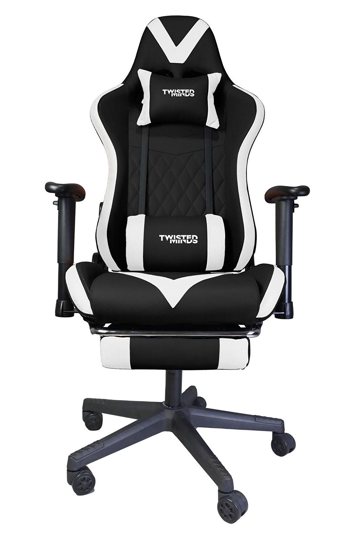 TWISTED MINDS TM8250-NW COMFORT E-SPOR OYUNCU KOLTUĞU - SİYAH / BEYAZ