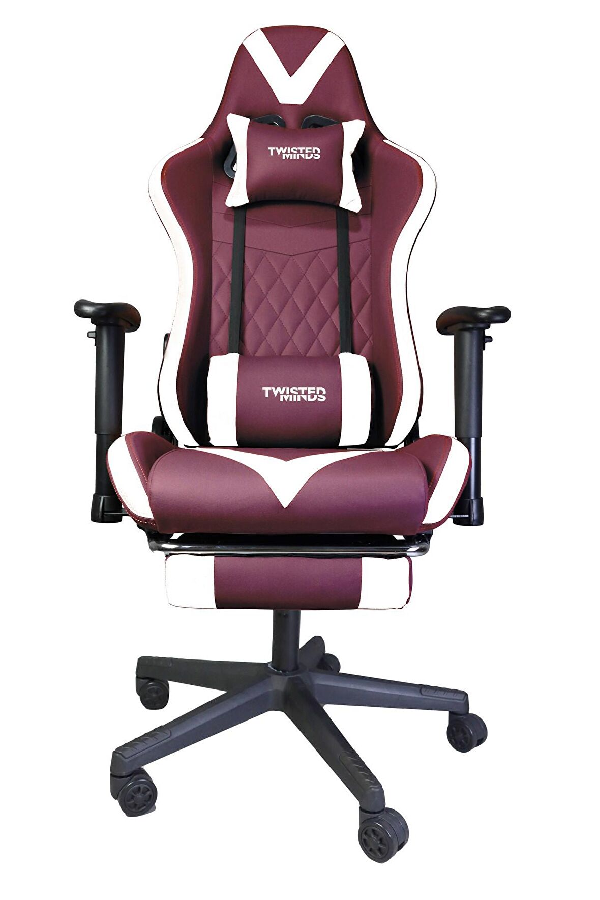 TWISTED MINDS TM8250-WM COMFORT E-SPOR OYUNCU KOLTUĞU - BORDO / BEYAZ