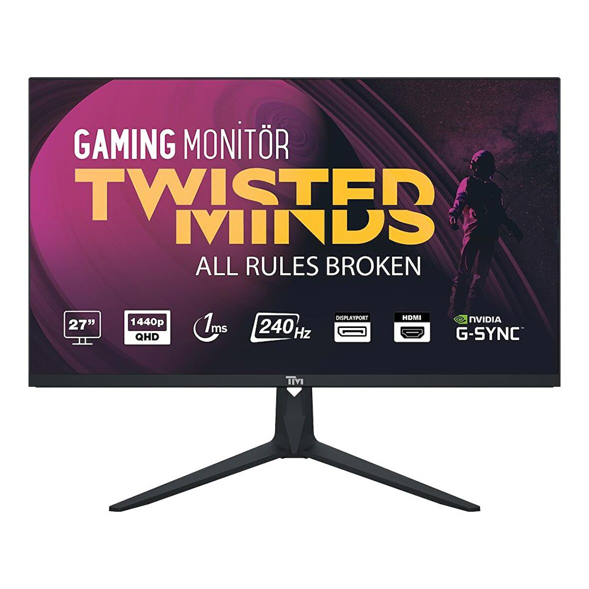TWISTED MINDS 27 TM27DQI QHD 240Hz 1MS HDMI DP FREESYNC/GSYNC RGB NANO IPS GAMING MONİTÖR