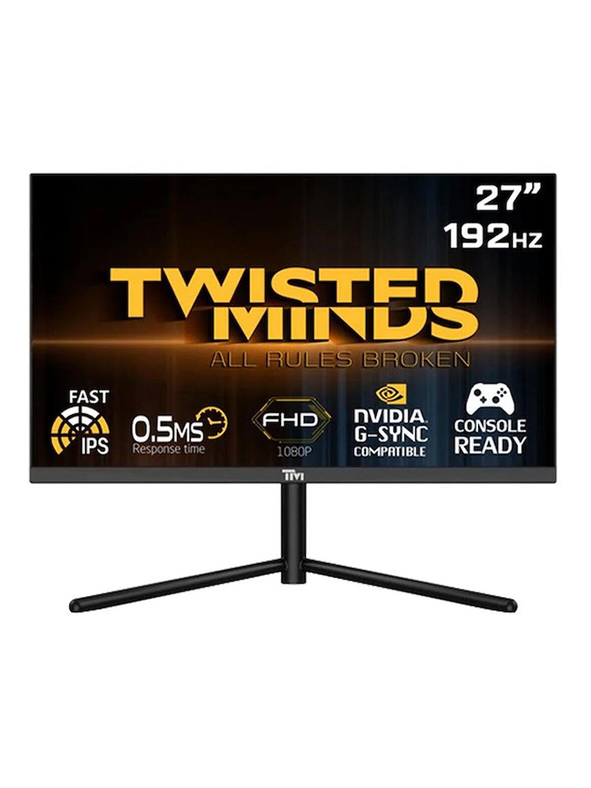 TWISTED MINDS 27” TM27FHD192IPS FHD 192HZ 0.5MS HDMI DP HDR400 READY FAST IPS FREESYNC/ADAPTIVE-SYNC ÇERÇEVESİZ GAMING MONİTÖR