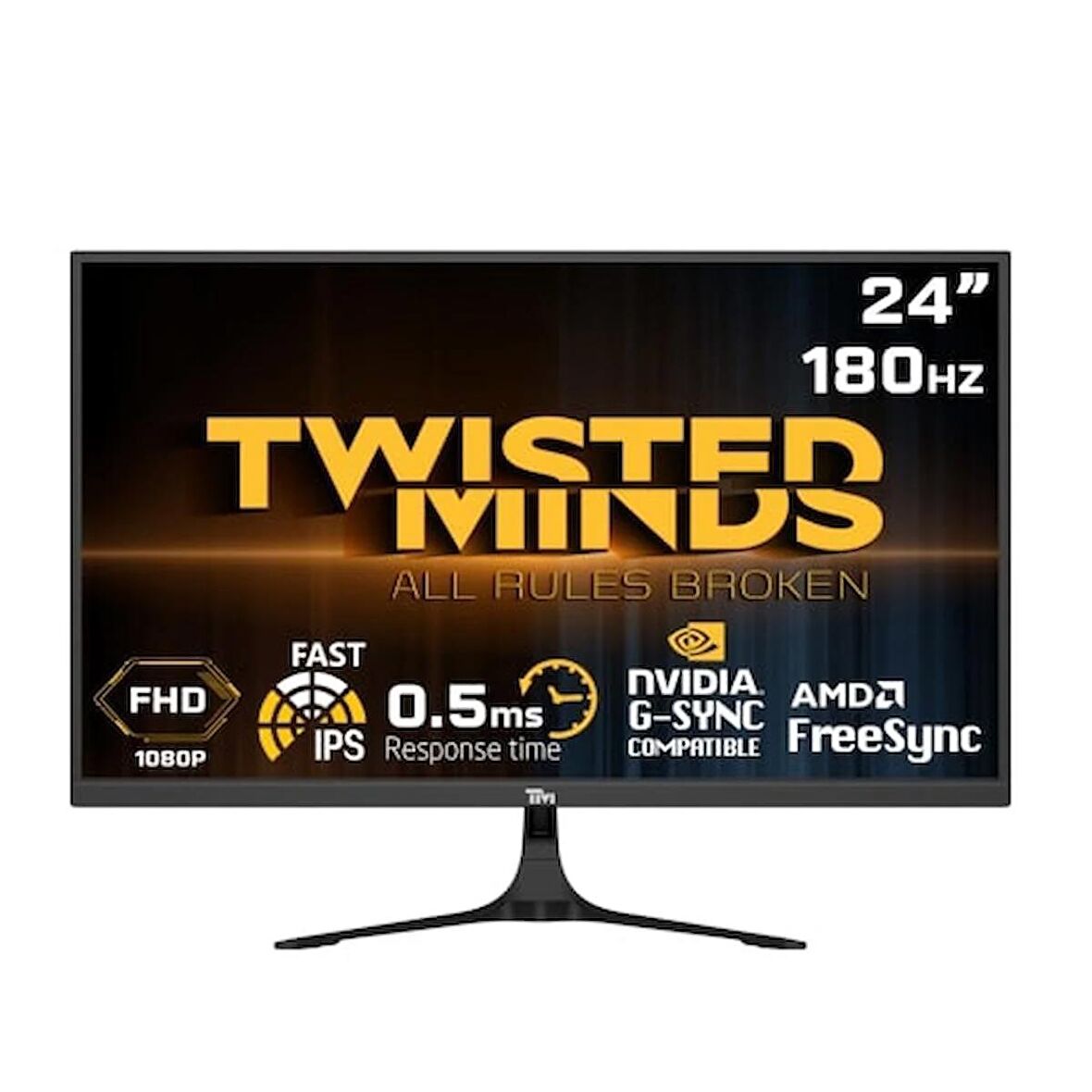 TWISTED MINDS 23,8" TM24FHD180IPS FHD 180HZ 0,5MS HDMI DP HDR10 FAST IPS ÇERÇEVESİZ GAMING MONİTÖR