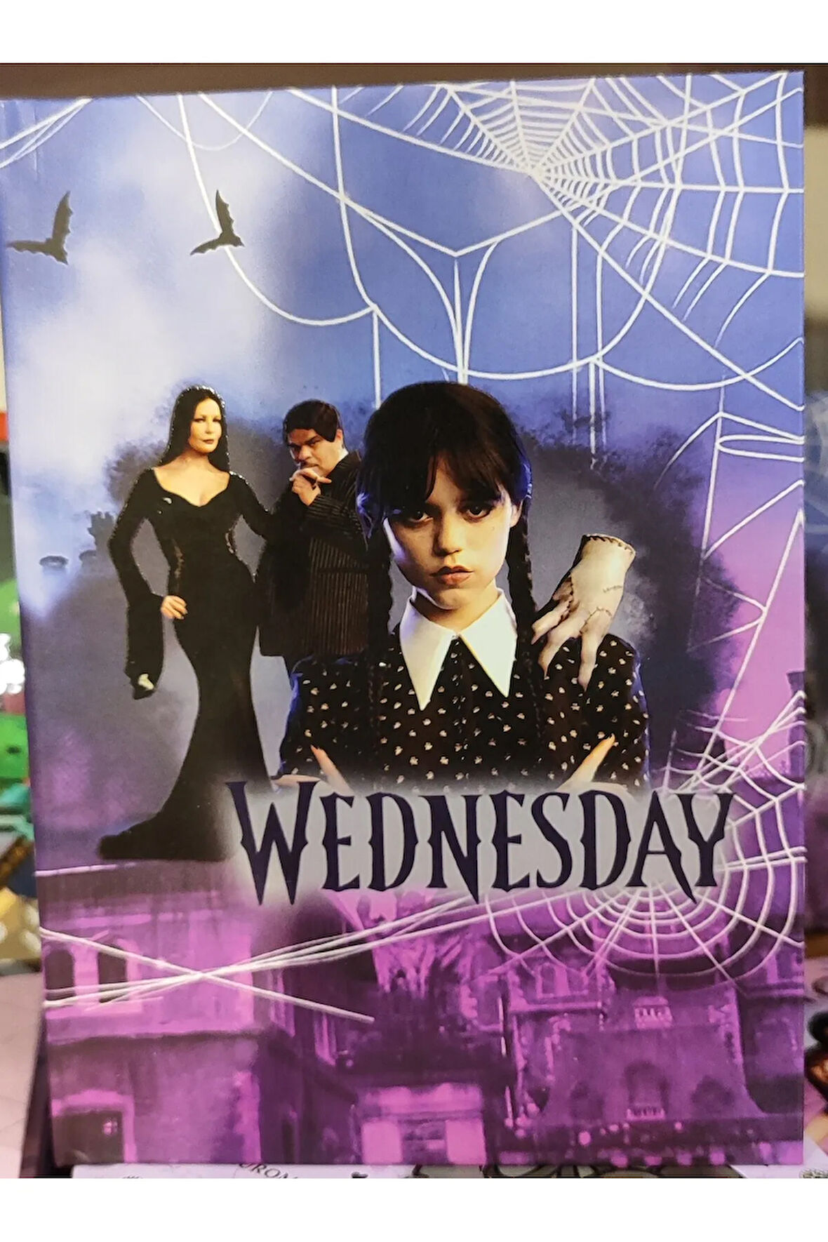 Wednesday ciltli sert kapak ajanda günlük çok amaçlı çizgili defter