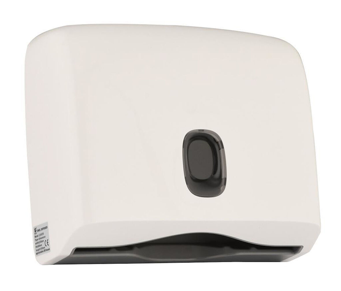 Omnipazar Xinda ZJH230 Plastik Z Katlı Kağıt Havlu Dispenseri 200'lü Beyaz