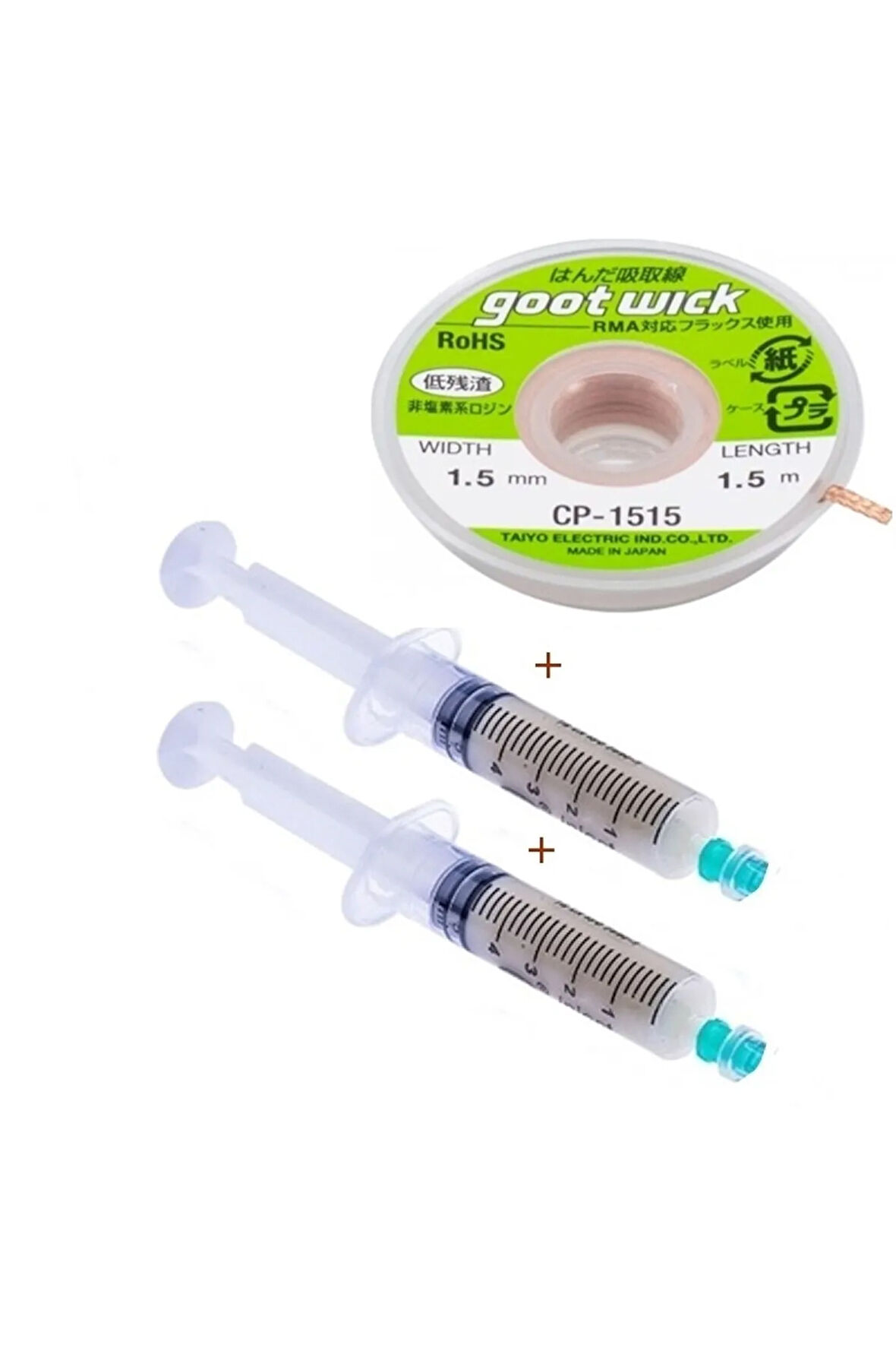 2 In 1 Adet Flux Lehim Toplama Ve Sökme Teli 1,5 Mm 1,5 Metre
