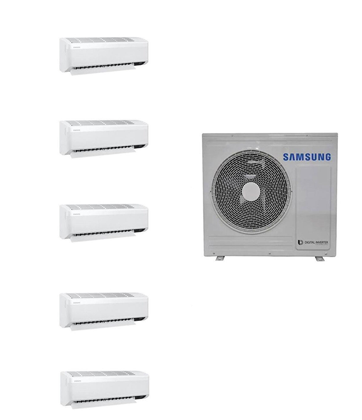 Samsung Wind Free Multi 1+5 Sistem (AJ100TXJ5KH/EA) 7+7+7+7+18 Btu 10 kw Dış Ünite