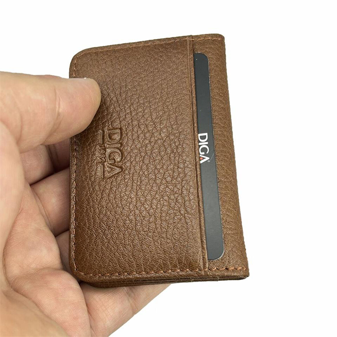 Diga 1169 Hakiki Deri Minimal Kartlık Taba