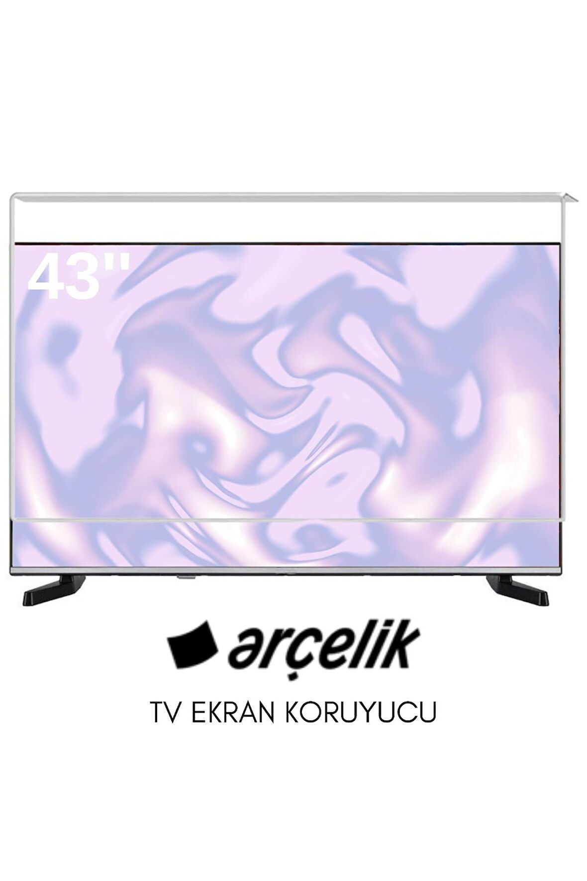 Technozi Arçelik Uyumlu 43" inç 143 Ekran Tv Koruyucu Kırılmaz Paneli