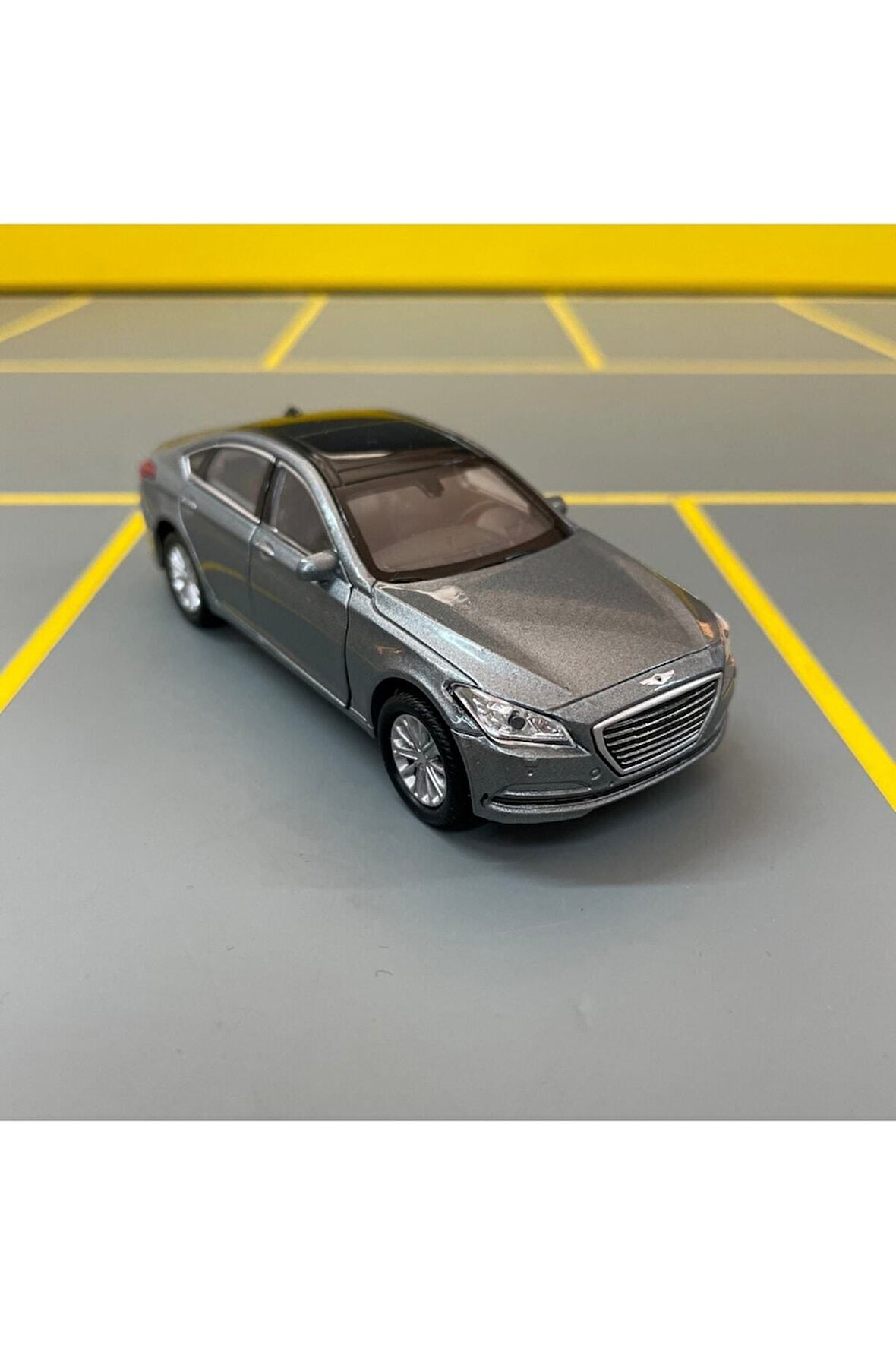 Hyundai Genesis G80 1/36 Ölçek Diecast Metal Model Araba Çek Bırak Araba Oyuncak Araba