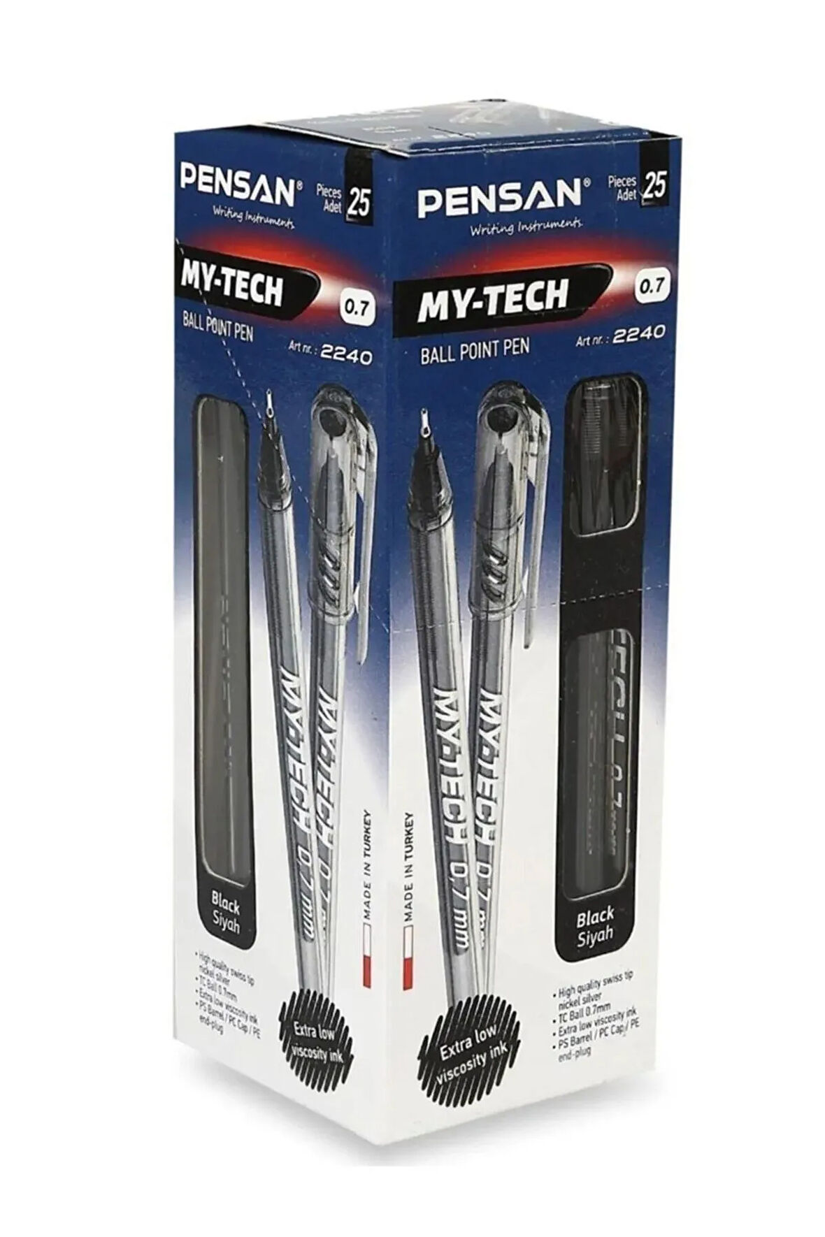 Pensan My Tech 0.7 Tükenmez Kalem 1 Kutu 25 Adet