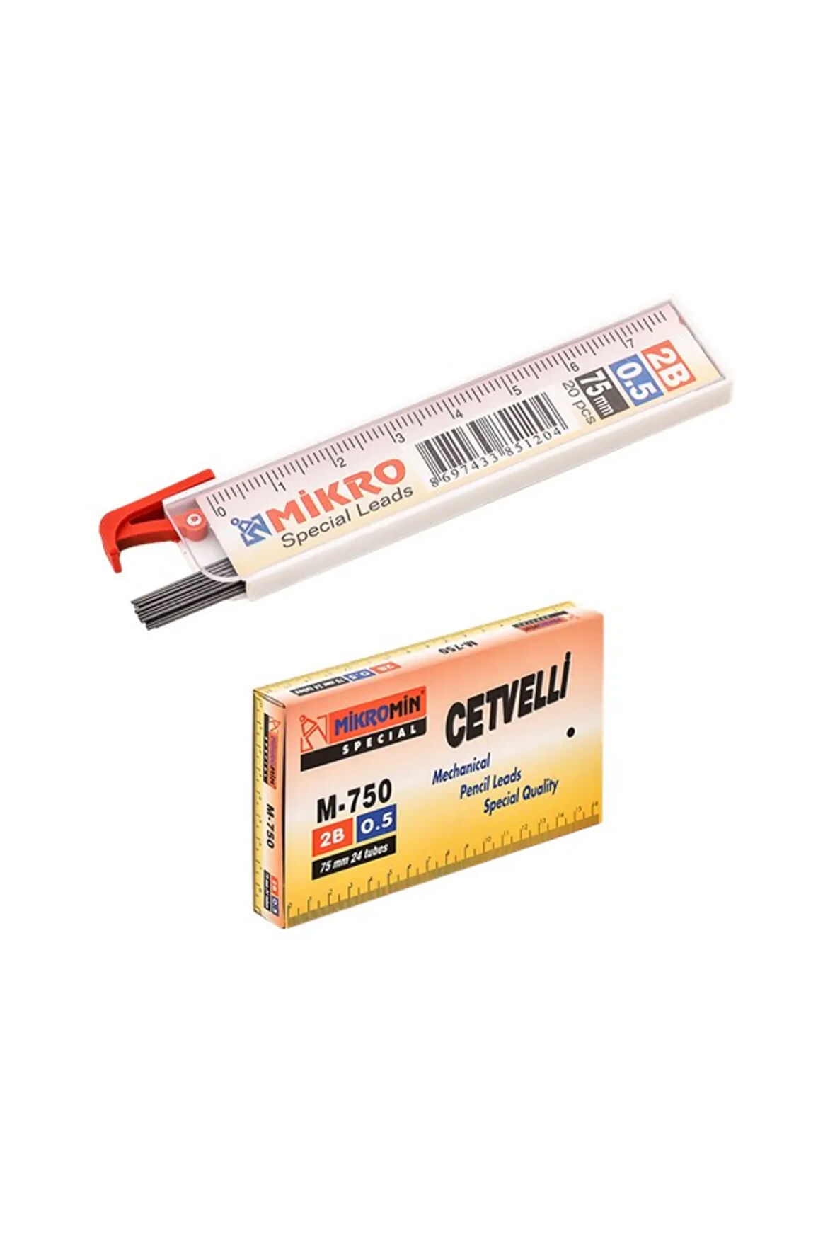 Mikro Versatil Kalem Ucu Cetvelli 0.5 75mm 24 Tüp