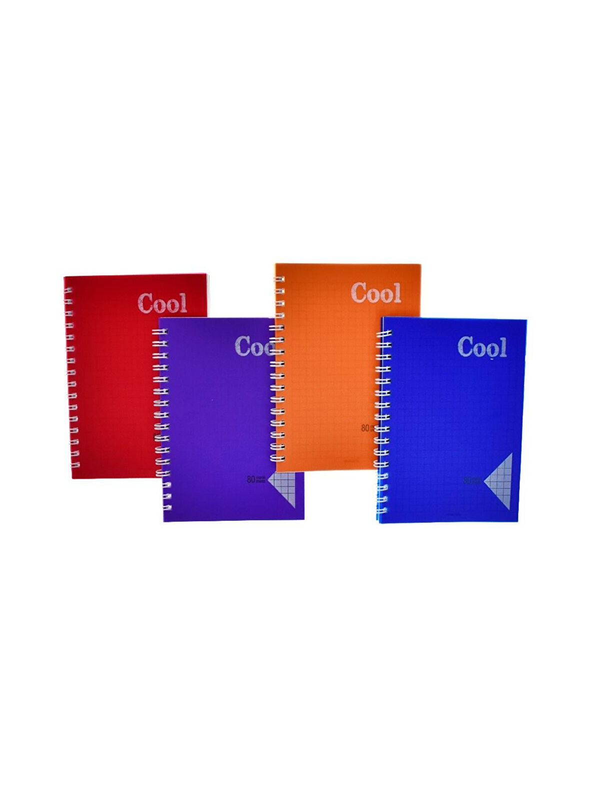 A4 120 Yaprak Kareli Cool Defter PP Kapak Dikişli