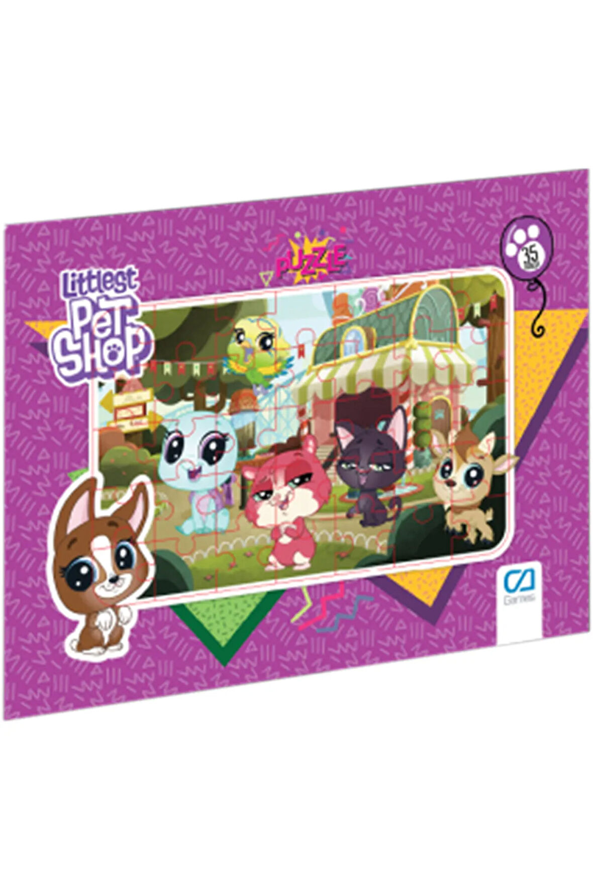 C&A Games Littlest Pet Shop Lisanslı 35 Parça Frame Puzzle