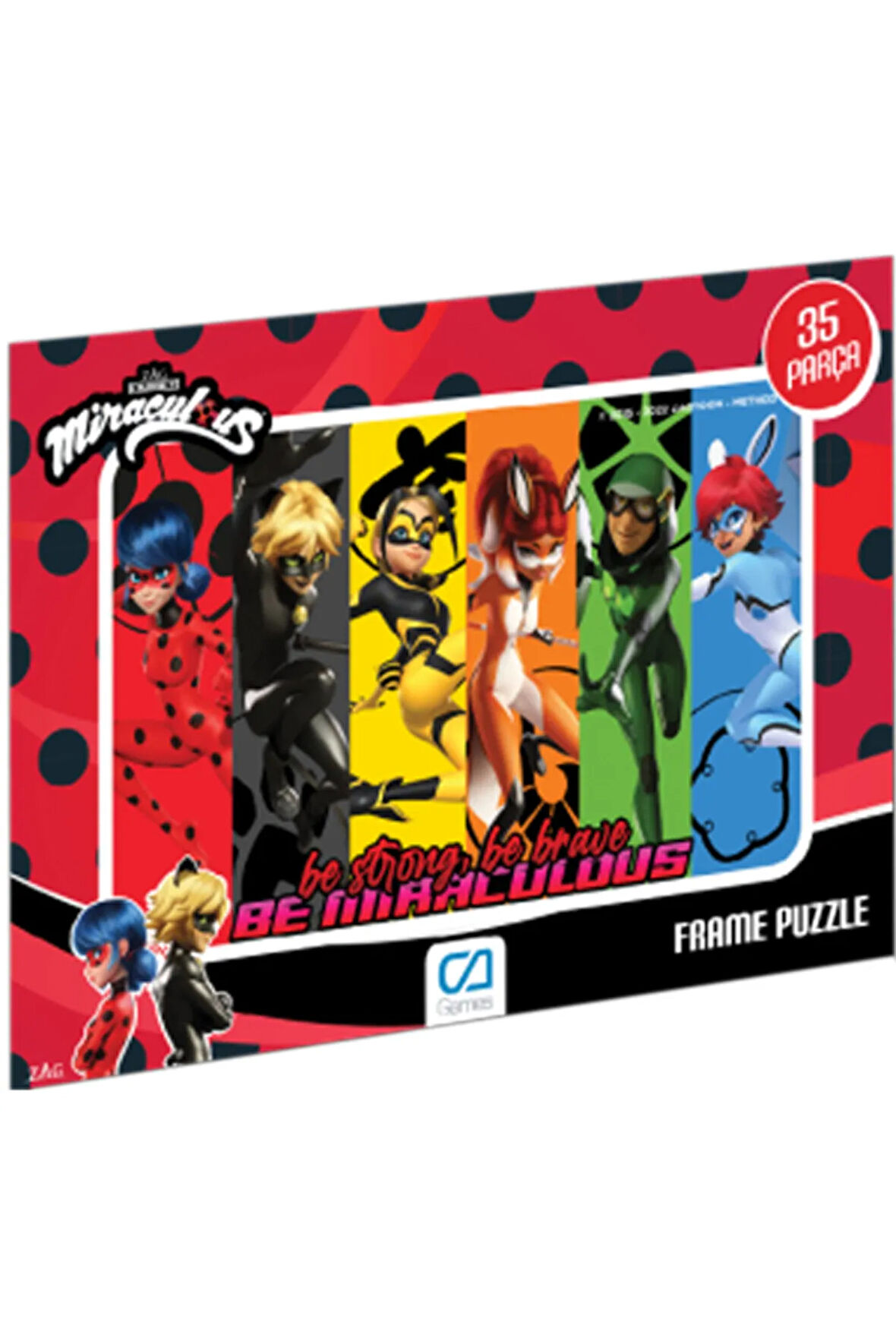 C&A Games Miraculous-2 Lisanslı 35 Parça Frame Puzzle