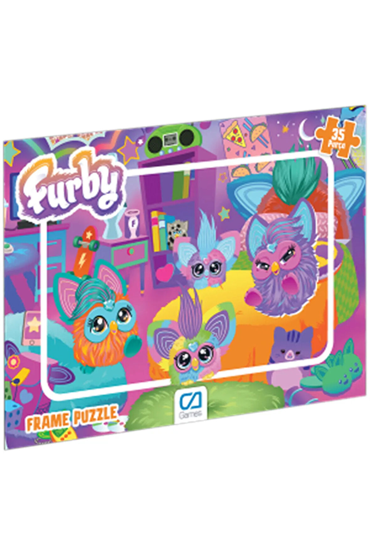 C&A Games Furby Lisanslı 35 Parça Frame Puzzle