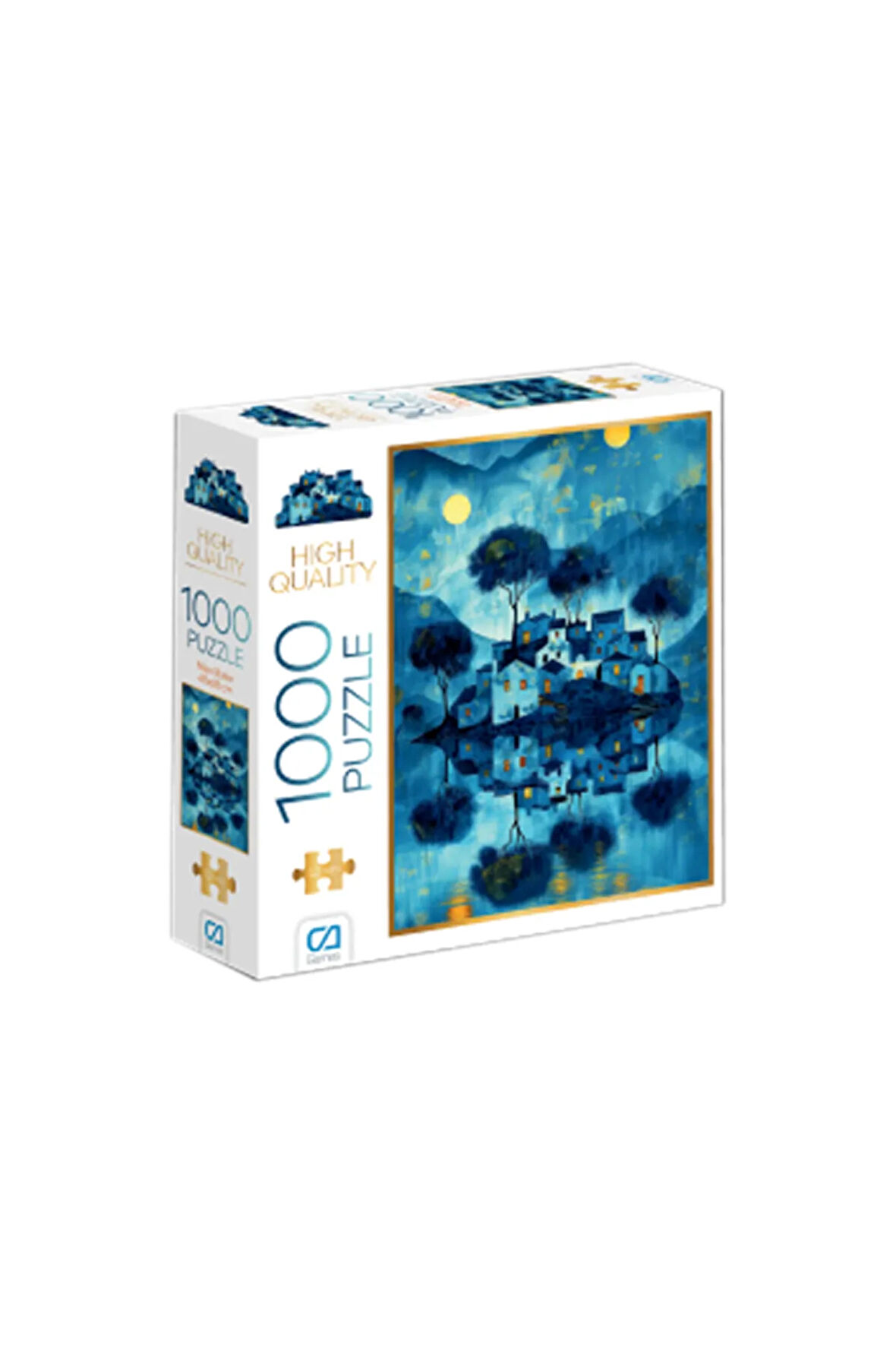 C&A Games Mavi Evler 1000 Parça Puzzle