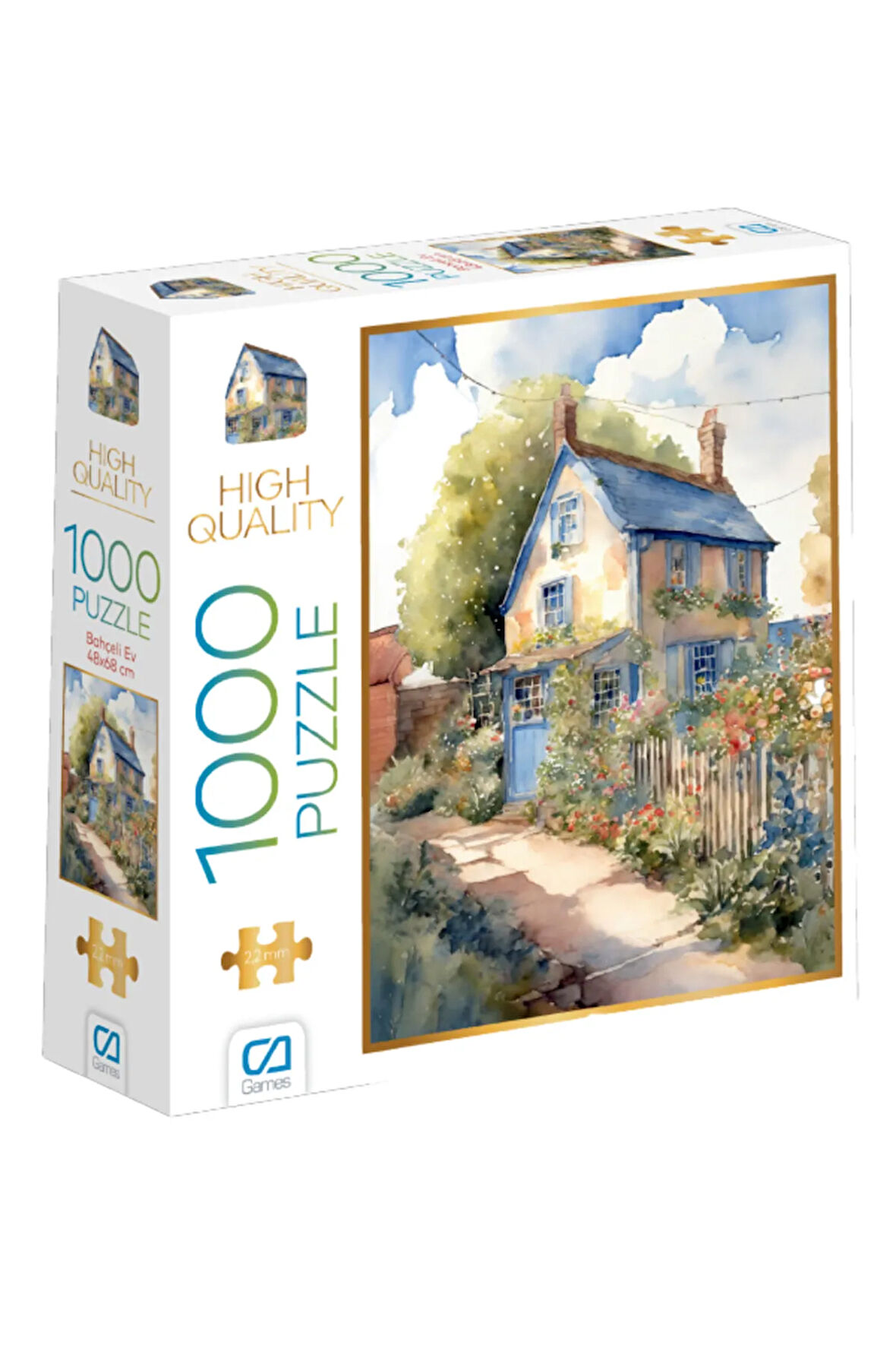 C&A Games Bahçeli Ev 1000 Parça Puzzle