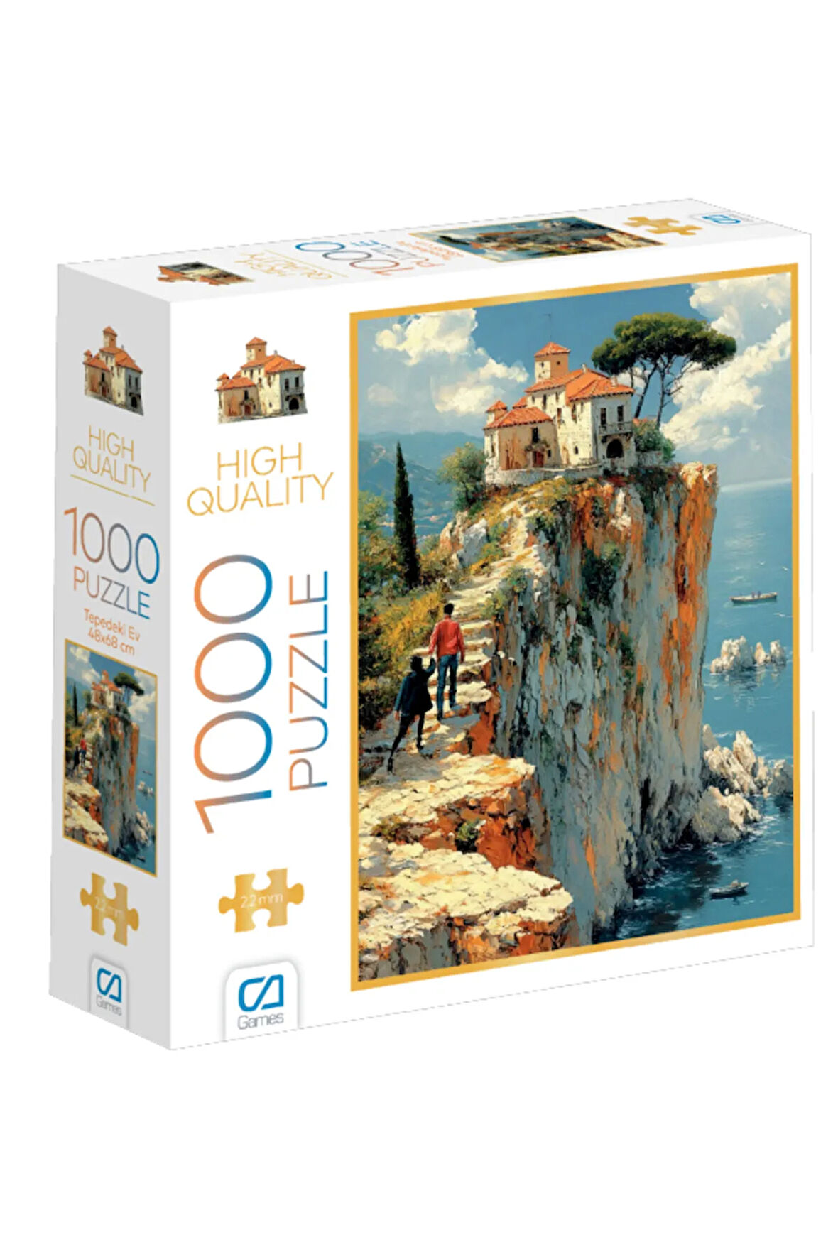 C&A Games Tepedeki Ev 1000 Parça Puzzle