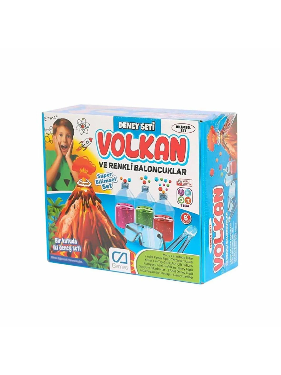 Volkan ve Baloncuklar Deney Seti Kutu Oyunu 