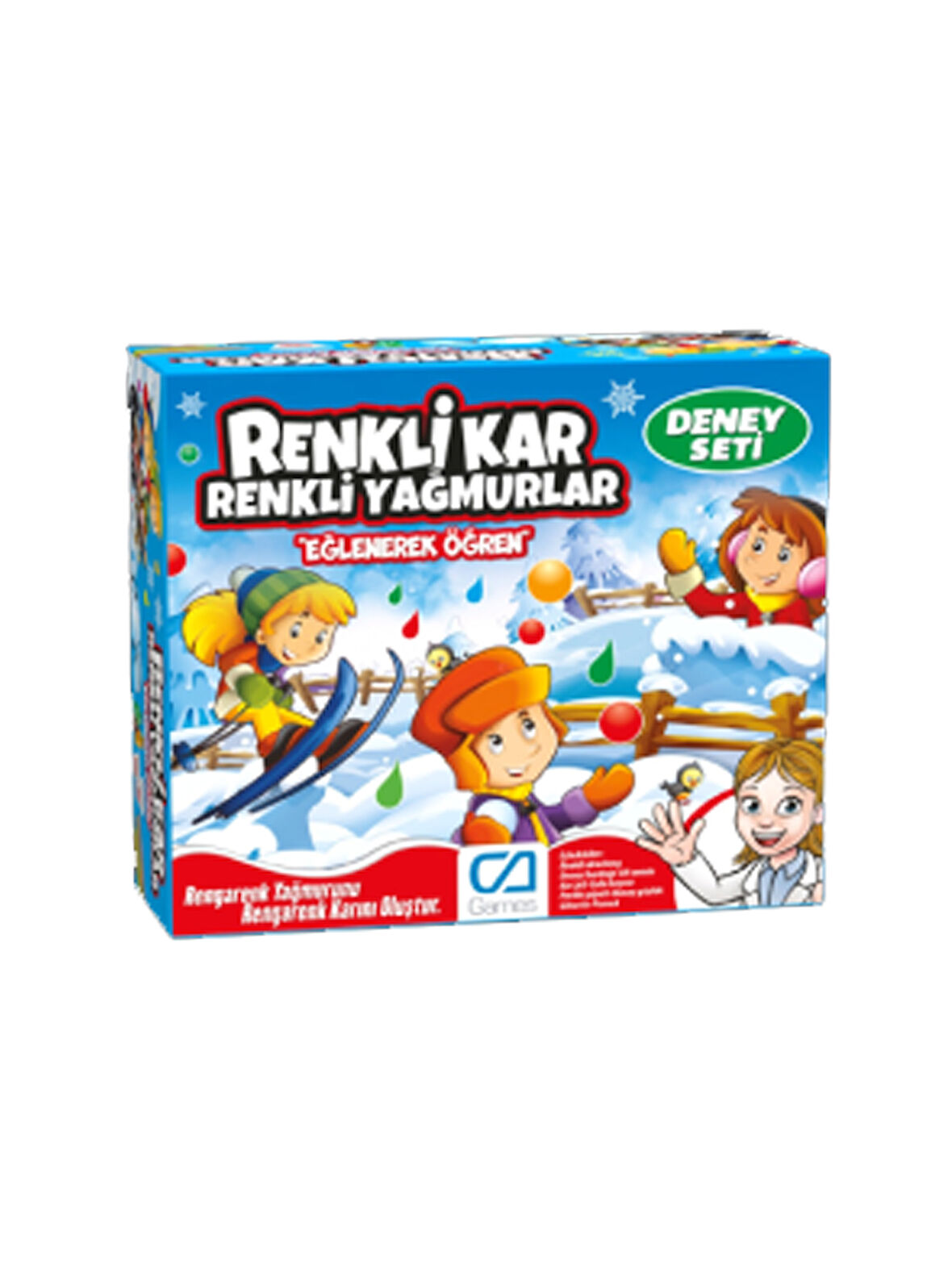 Renkli Kar Renkli Yağmurlar Deney Seti Kutu Oyunu 