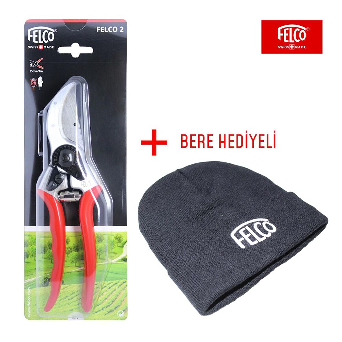 Felco 2 Budama Makası + Bere Hediyeli Kutulu - 110220