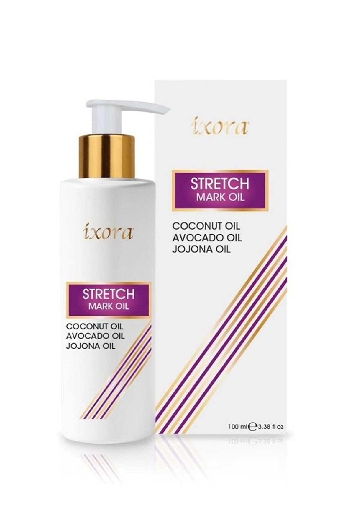 ixora Çatlak Oluşumunu Önleyen Bitki Özlü Yağ Stretch Mark Oil 100 ml