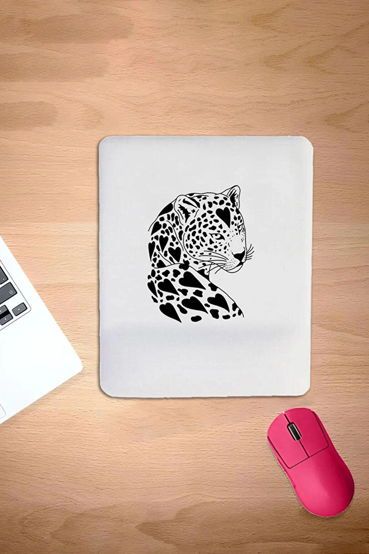 Dikdörtgen, bilek destekli konforlu mousepad, aslan deseni mouse pad, oyuncular için kaymaz fare pedi