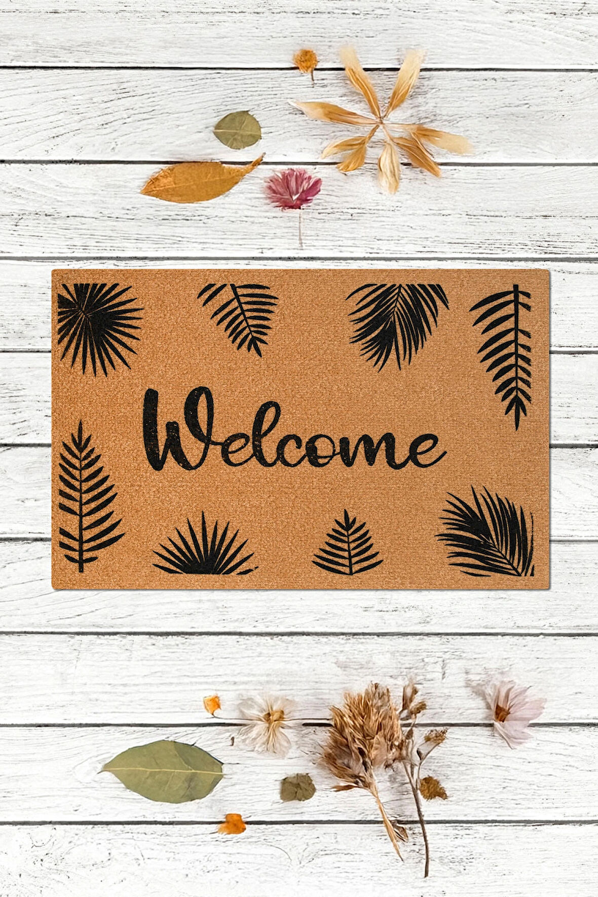 Welcome, Ağaç Deseni, Desenli paspas, Kapı Önü Paspası, Dış Kapı Paspası, Dayanıklı uzun ömürlü paspas, 