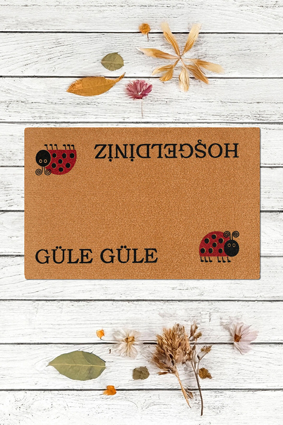 Hoşgeldiniz, Uğur Böceği, Uğur böceği desenli paspas, uzun ömürlü dayanıklı paspas