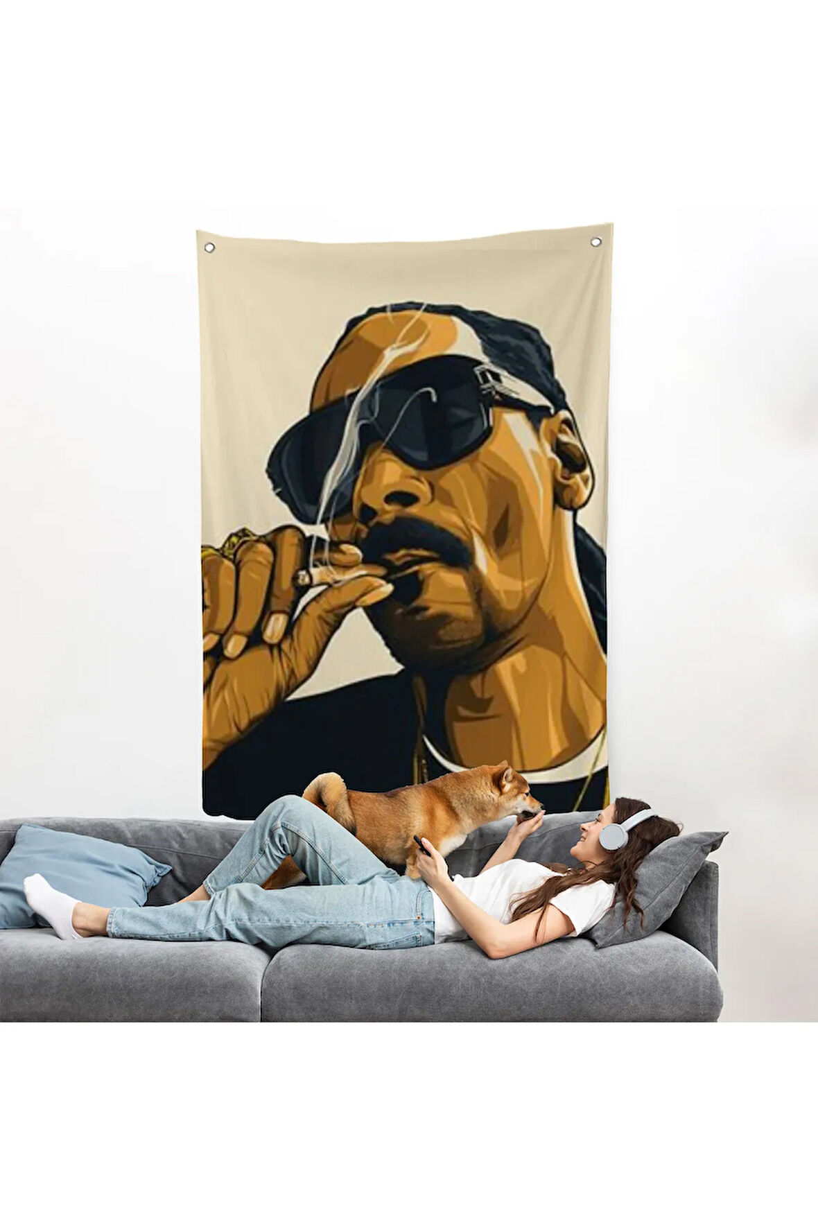 Snoop Dogg Duvar Örtüsü-7840