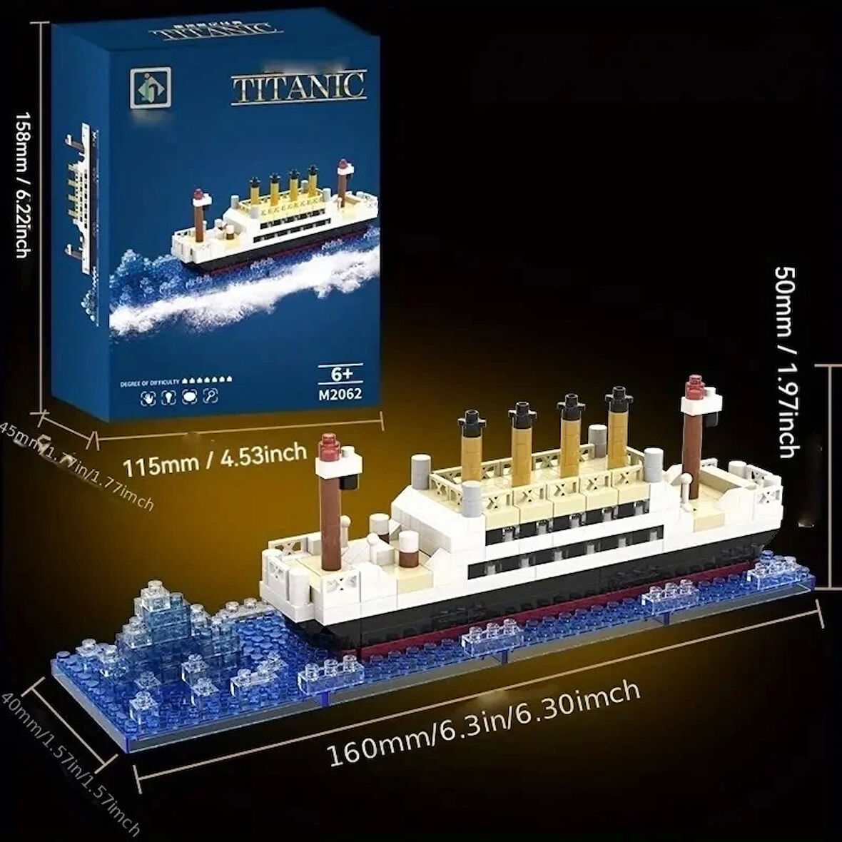 Titanic 3D BULDING BLOCKS 350 Parça 6+ YAŞ Puzzle Tekne Gemi Hediye