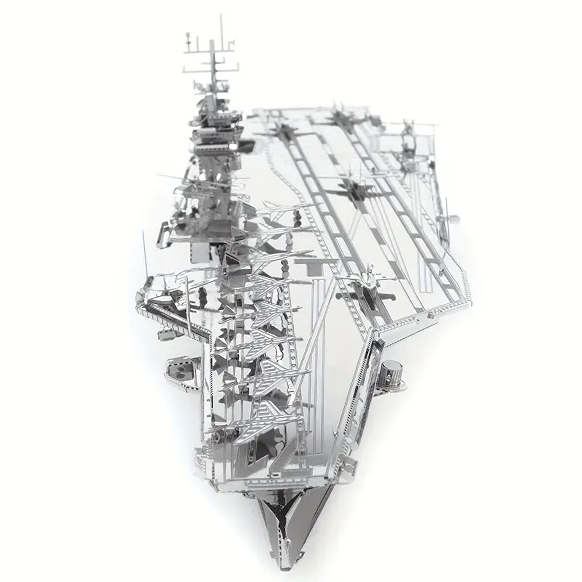 USS Theodore Roosevelt Uçak Gemisi 3D Metal Maket Bulmaca Puzzle modeli kitleri DIY 14+ Yaş 120 parça