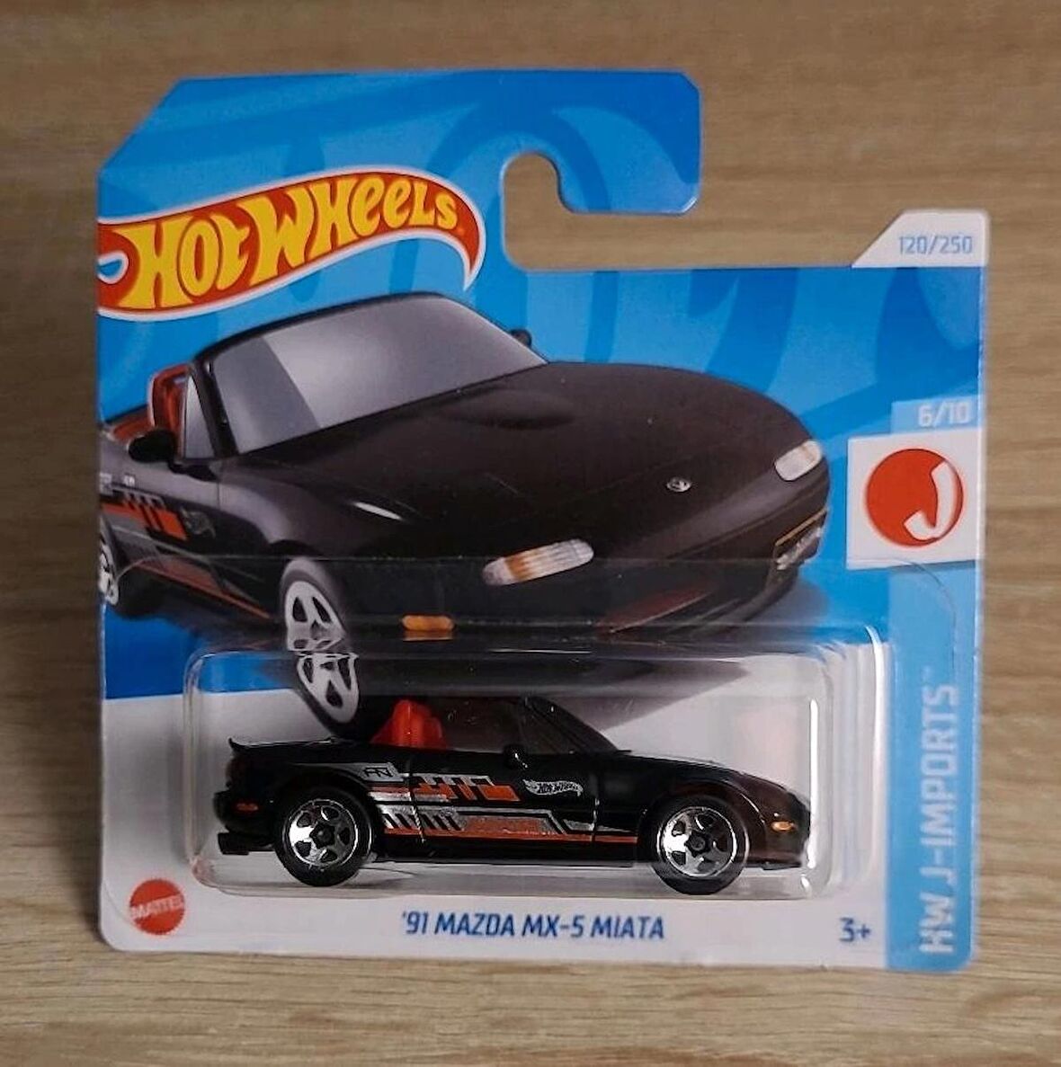 Hot Wheels '91 Mazda MX-5 Miata schwarz J-Imports HTC47 2024