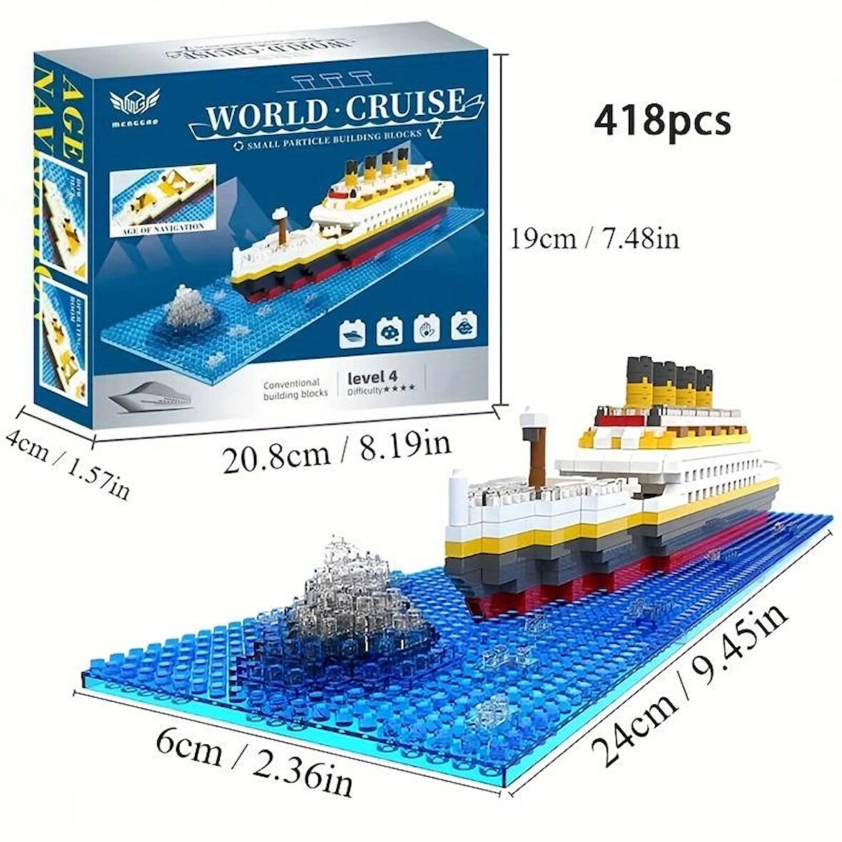 Titanic 3D Lego BULDING BLOCKS 418 Parça 12+ YAŞ Puzzle Tekne Gemi Hediye