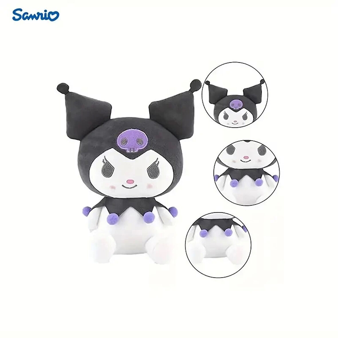 Kuromi Hello Kitty 25 Cm Peluş Oyuncak Sanrio Kuromi Plush Hediyelik Oyuncak