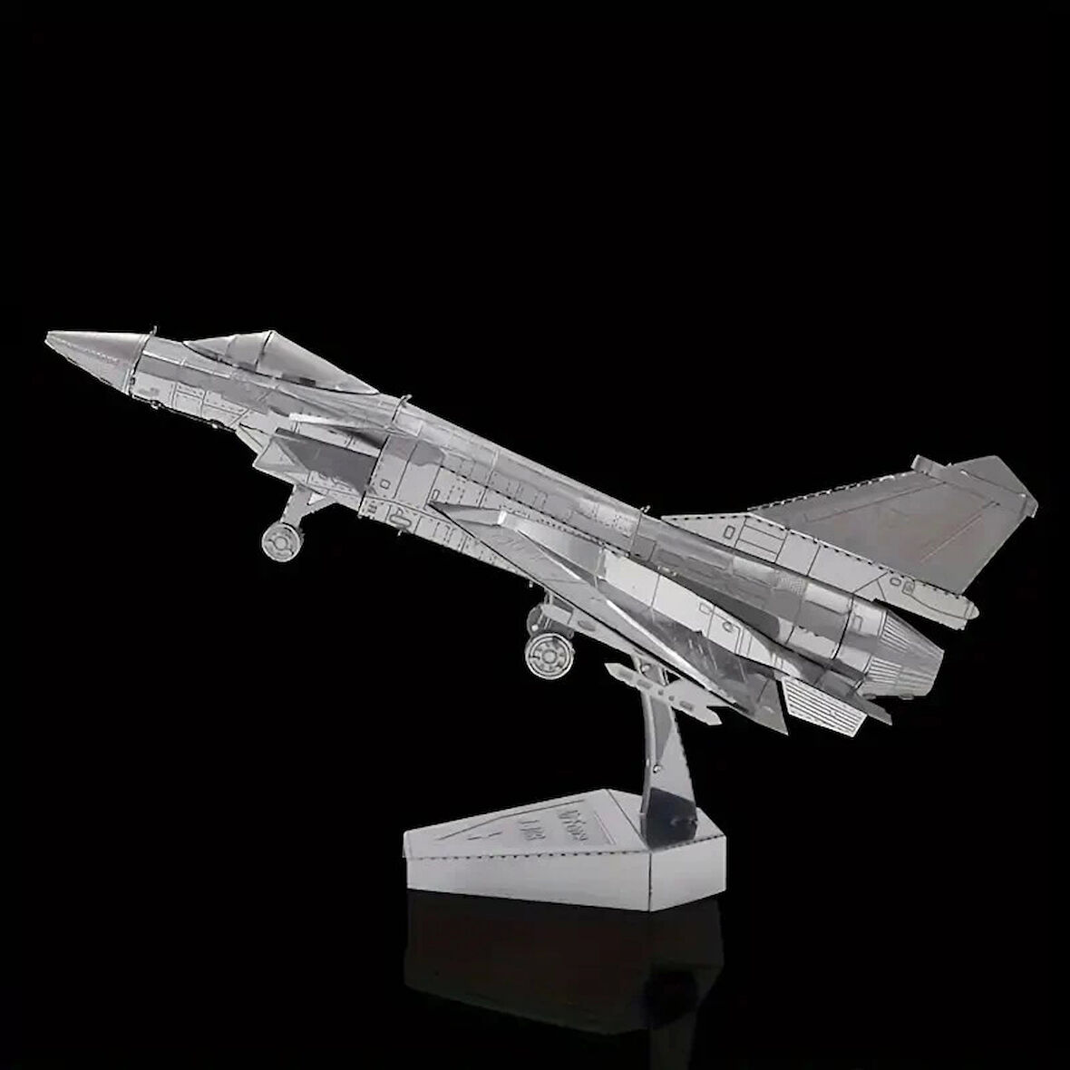 DIY 3D Metal Puzzle Bulmaca Air Force J-10B Savaş Uçak 43 Parça 14+ yaş üstü Hediyelik model