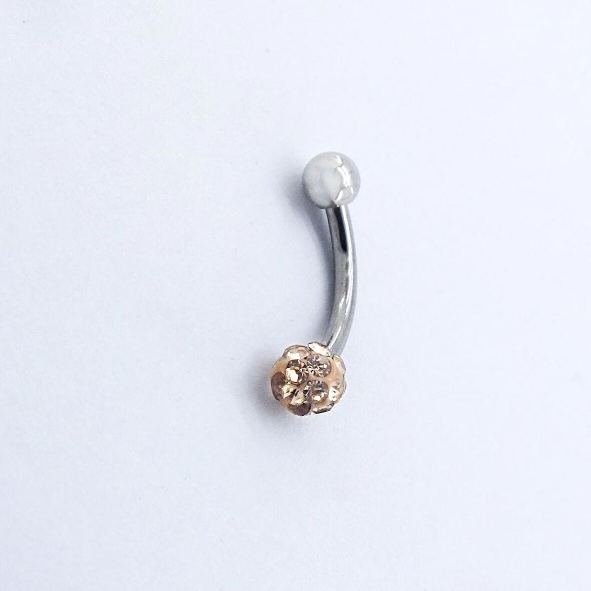 FerizZ 316L Çelik Zirkon Taşlı Top Piercing PRC-205