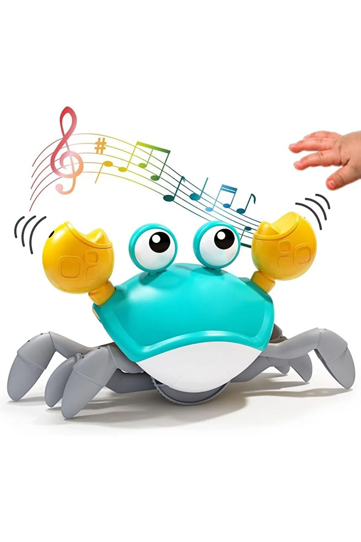 Emekleme Ve Yürümeye Yardımcı SAĞA VE SOLA Hareketli Yengeç (ŞARJ EDİLEBİLİR) Oyuncak Yürüyen Yengeç